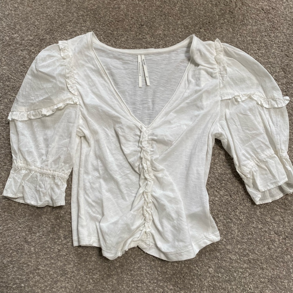 Anthropologie Cream shirt